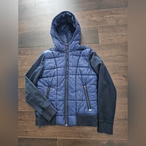 Boss Men's Navy Quilted Puffer Jacket